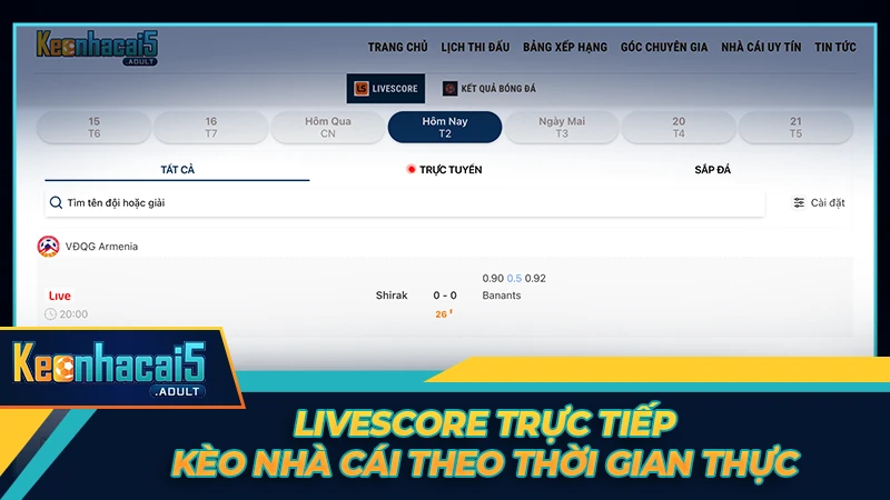 Livescore trực tiếp Kèo Nhà Cái theo thời gian thực Livescore trực tiếp Kèo Nhà Cái theo thời gian thực